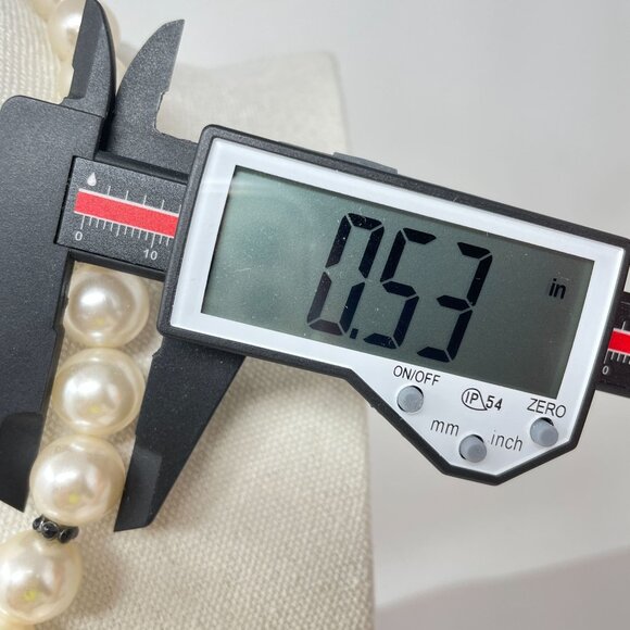 Roman RMN Vintage Faux Pearl Necklace Classic Old Money Elegant Ballet Signed - Picture 5 of 8